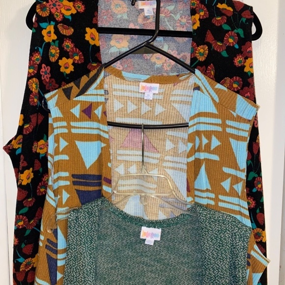 Lularoe XL kimono lot excellent condition and one NEW - Picture 3 of 9